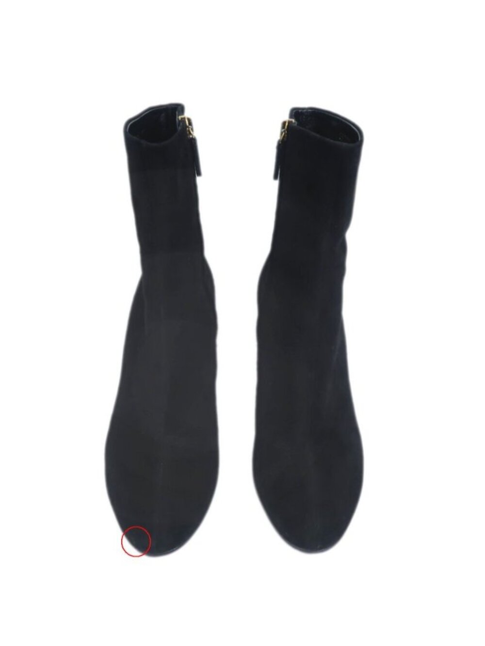 Gucci Short Boots Size 37 Black Suede Studded Shoes - Picture 3 of 10